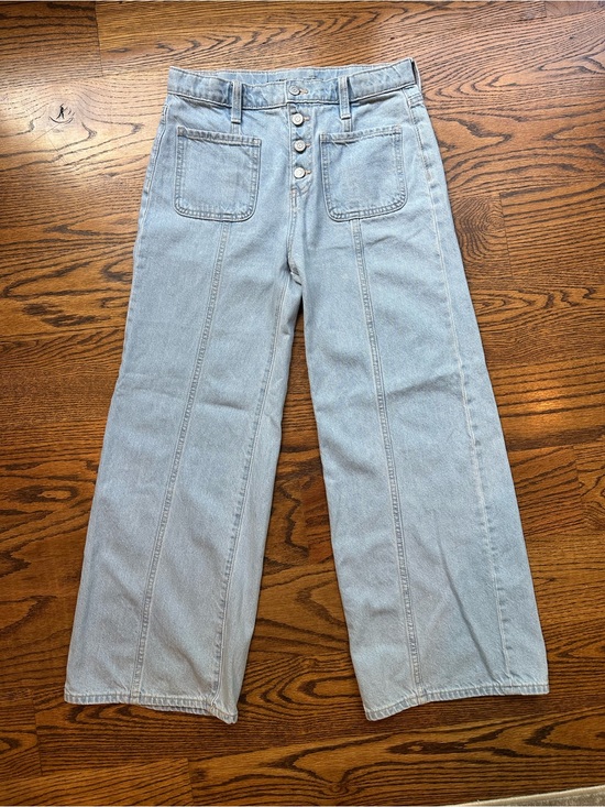 Old Navy Other - Old Navy Light Blue Wide-Leg Button-Front girls Jeans